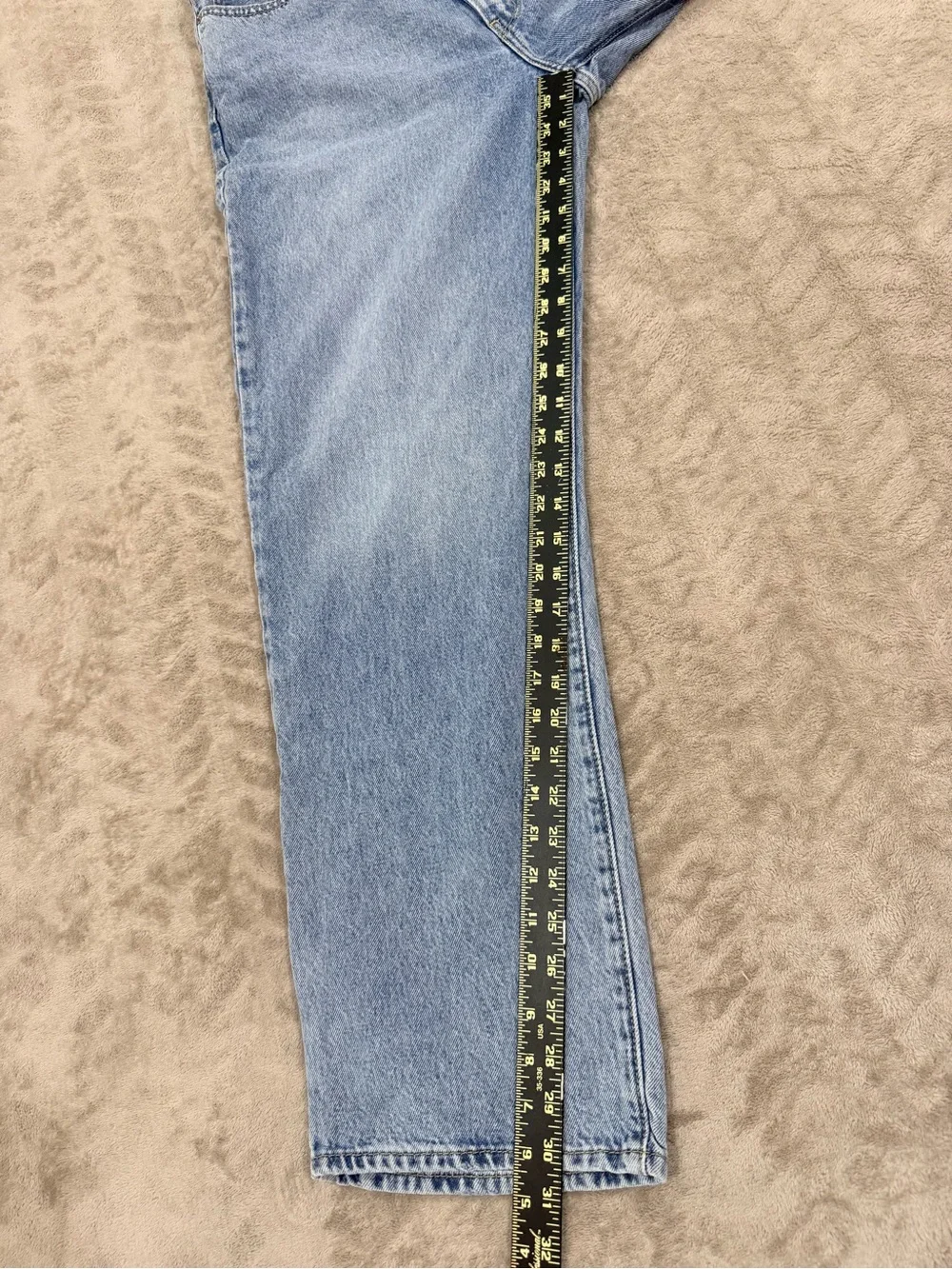 Levi's '90s Baggy Mom Jeans W31 L31 Light Wash High Rise Relaxed Fit Denim